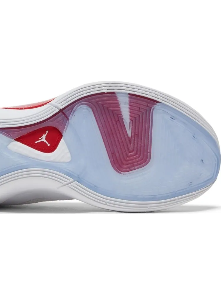 Кроссовки Jordan Luka 1 White Fire Red — изображение 5 из 8, белый