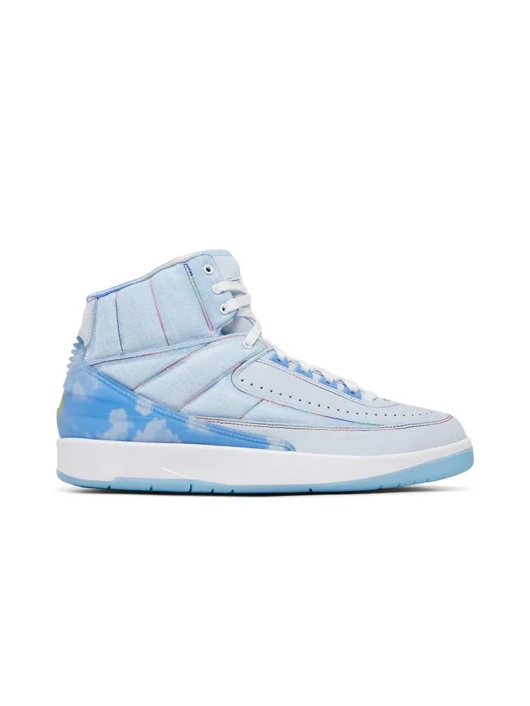 Кроссовки Air Jordan J. Balvin x Air Jordan 2 Retro SP Sample — изображение 2 из 9, синий/белый/мульти