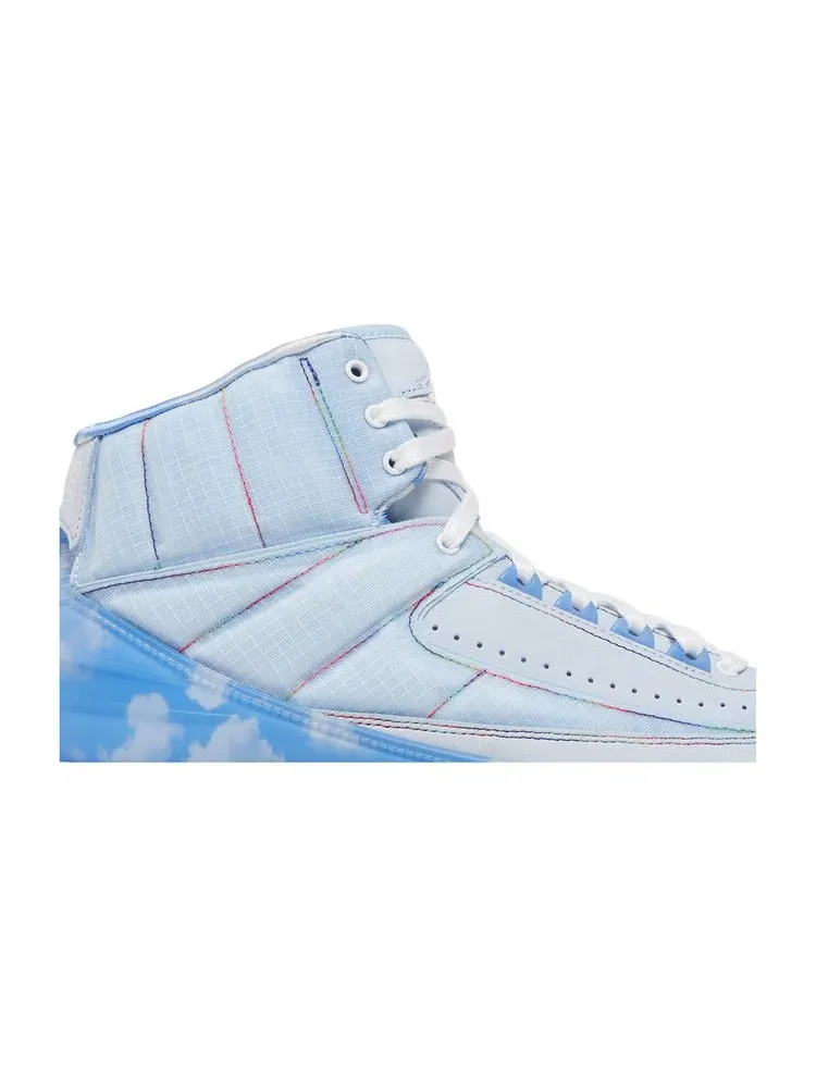 Кроссовки Air Jordan J. Balvin x Air Jordan 2 Retro SP Sample — изображение 3 из 9, синий/белый/мульти