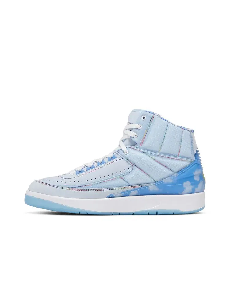 Кроссовки Air Jordan J. Balvin x Air Jordan 2 Retro SP Sample — изображение 4 из 9, синий/белый/мульти