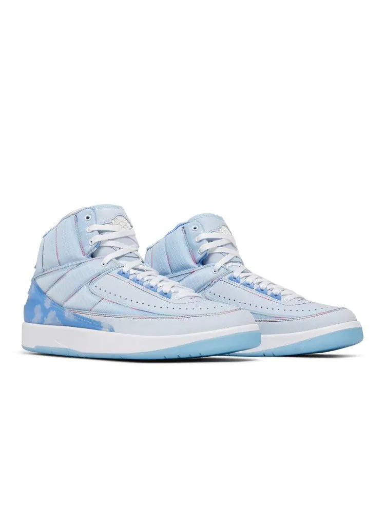 Кроссовки Air Jordan J. Balvin x Air Jordan 2 Retro SP Sample — изображение 9 из 9, синий/белый/мульти
