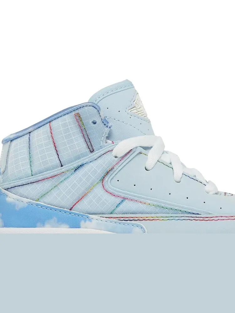 Кроссовки J. Balvin x Air Jordan 2 Retro TD — изображение 2 из 8, синий