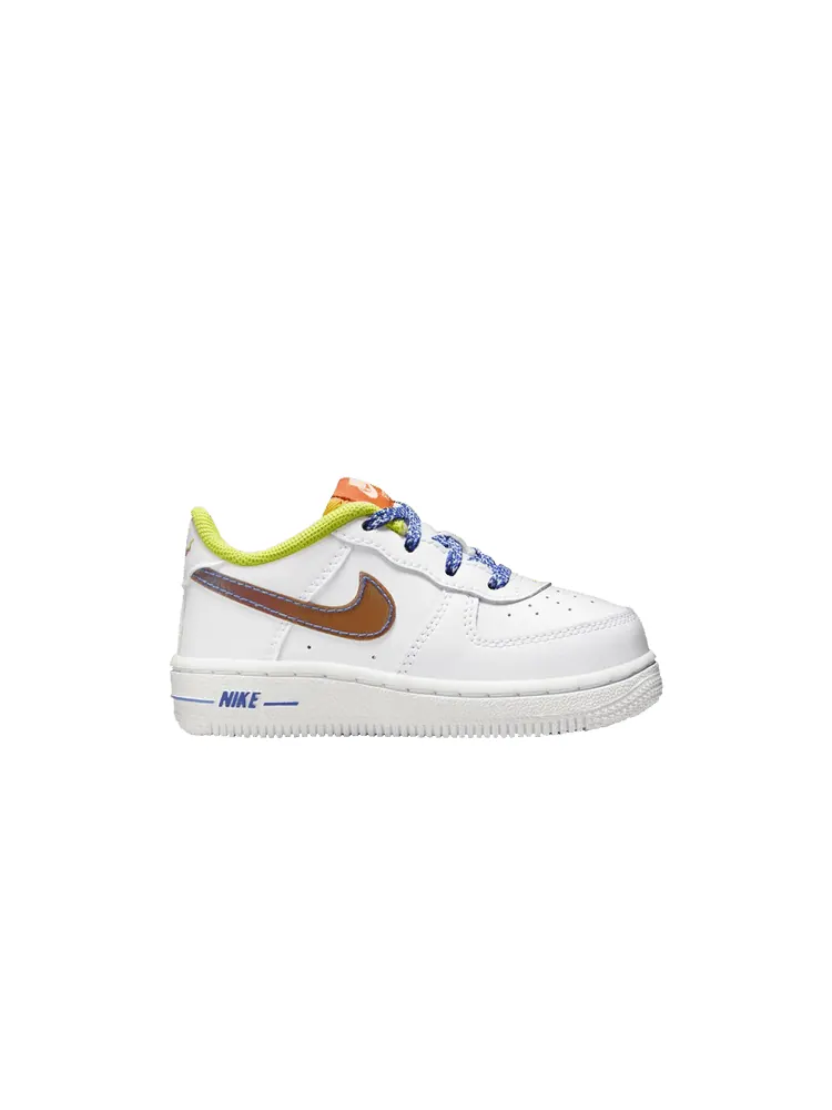 Кроссовки Nike Force 1 LV8 TD 'White Multi' — изображение 1 из 1, белый/мульти-/синий