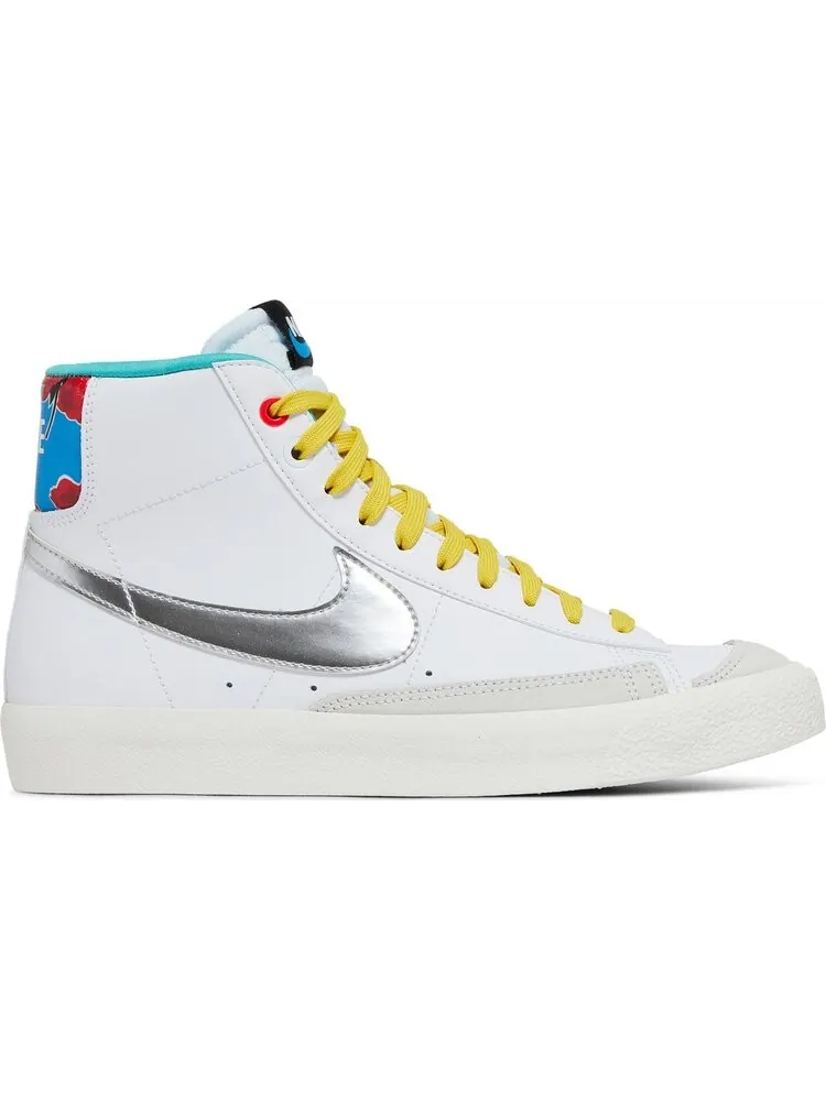 Кроссовки Nike Blazer Mid '77 GS 'White Vivid Sulfur' — изображение 1 из 8, белый