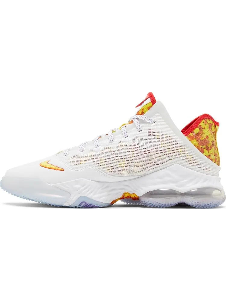 Кроссовки Nike Flintstone x LeBron 19 Low EP 'Magic Fruity Pebbles' — изображение 3 из 8, белый