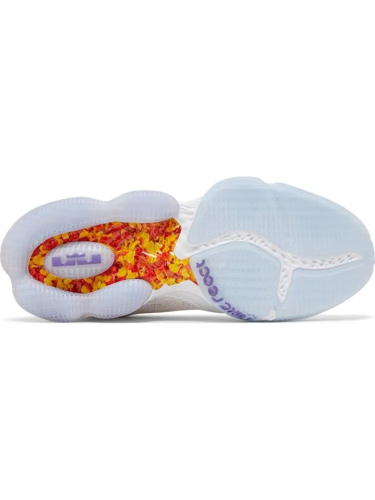 Кроссовки Nike Flintstone x LeBron 19 Low EP 'Magic Fruity Pebbles' — изображение 4 из 8, белый