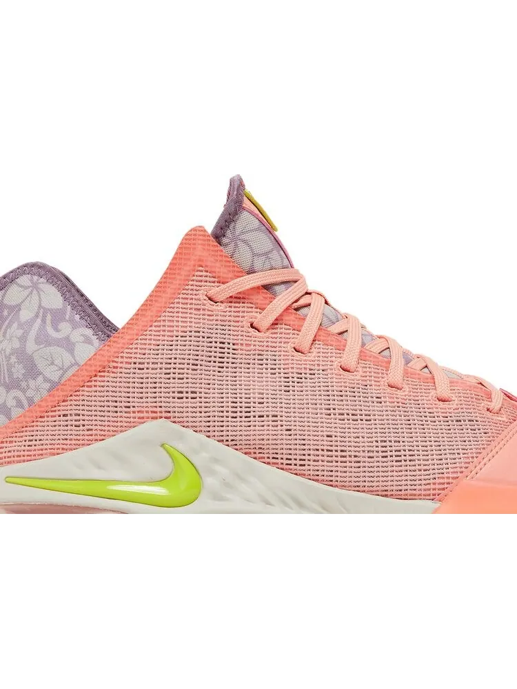 Кроссовки Nike LeBron 19 Low 'Hawaii' — изображение 2 из 8, розовый