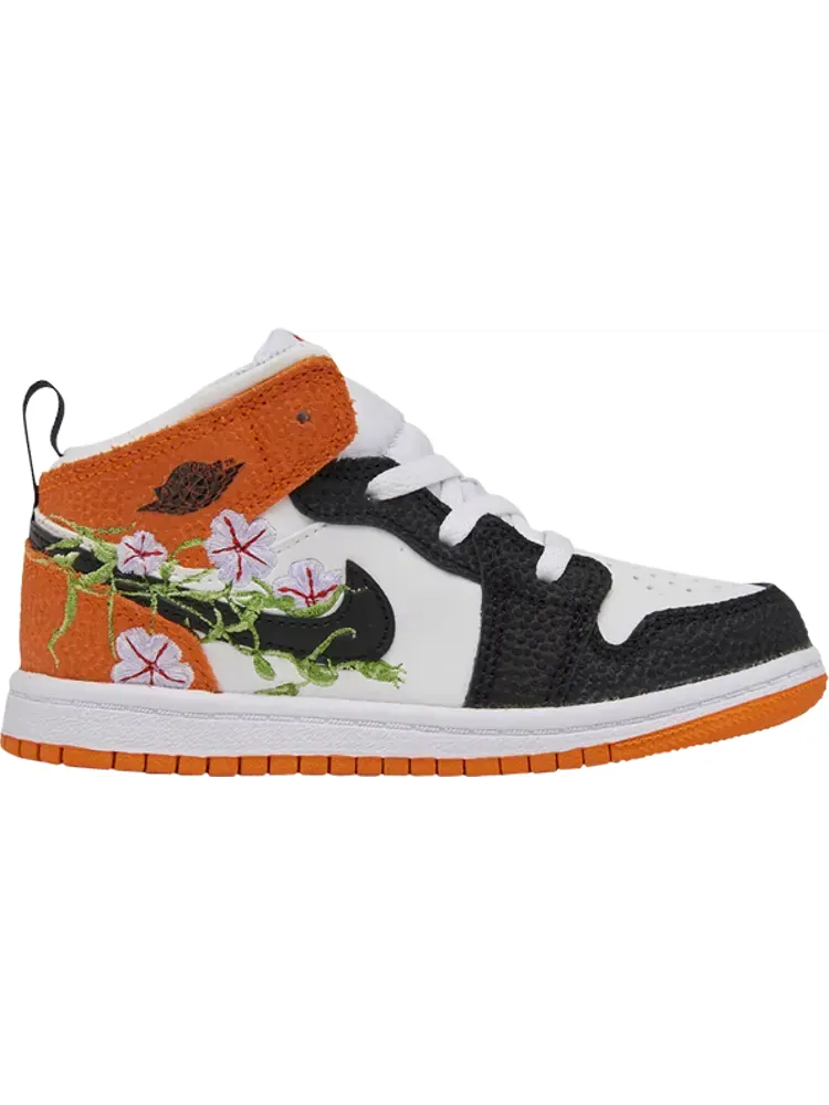 Кроссовки Air Jordan 1 Mid TD Floral — изображение 1 из 1, оранжевый