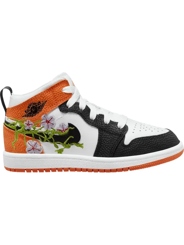 Кроссовки Air Jordan 1 Mid PS Floral — изображение 1 из 1, оранжевый