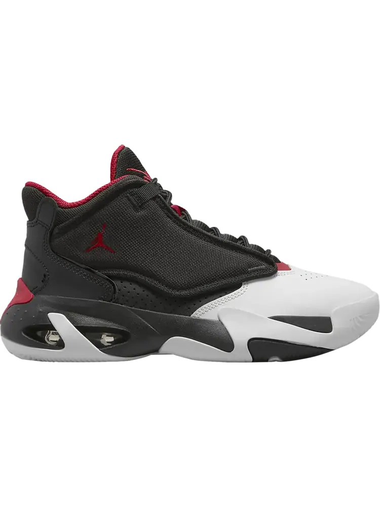 Кроссовки Jordan Max Aura 4 GS Black White Gym Red — изображение 1 из 1, черный