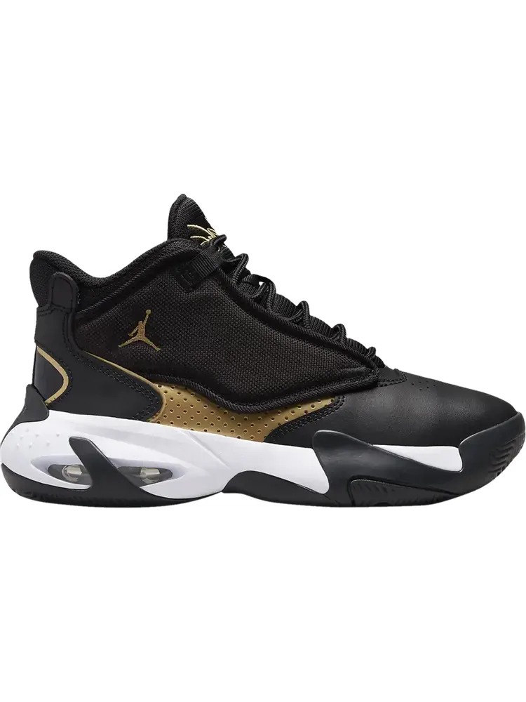 Кроссовки Jordan Max Aura 4 GS Black Metallic Gold — изображение 1 из 1, черный