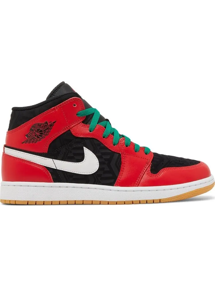 Кроссовки Air Jordan 1 Mid SE Christmas — изображение 1 из 8, черный