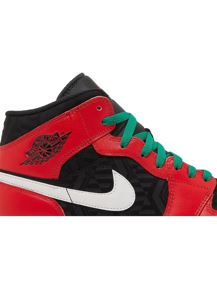 Кроссовки Air Jordan 1 Mid SE Christmas — изображение 2 из 8, черный