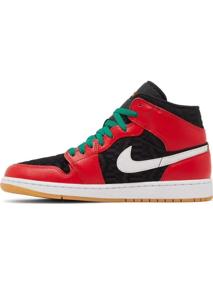 Кроссовки Air Jordan 1 Mid SE Christmas — изображение 3 из 8, черный