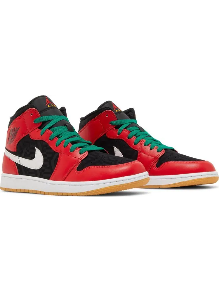 Кроссовки Air Jordan 1 Mid SE Christmas — изображение 8 из 8, черный