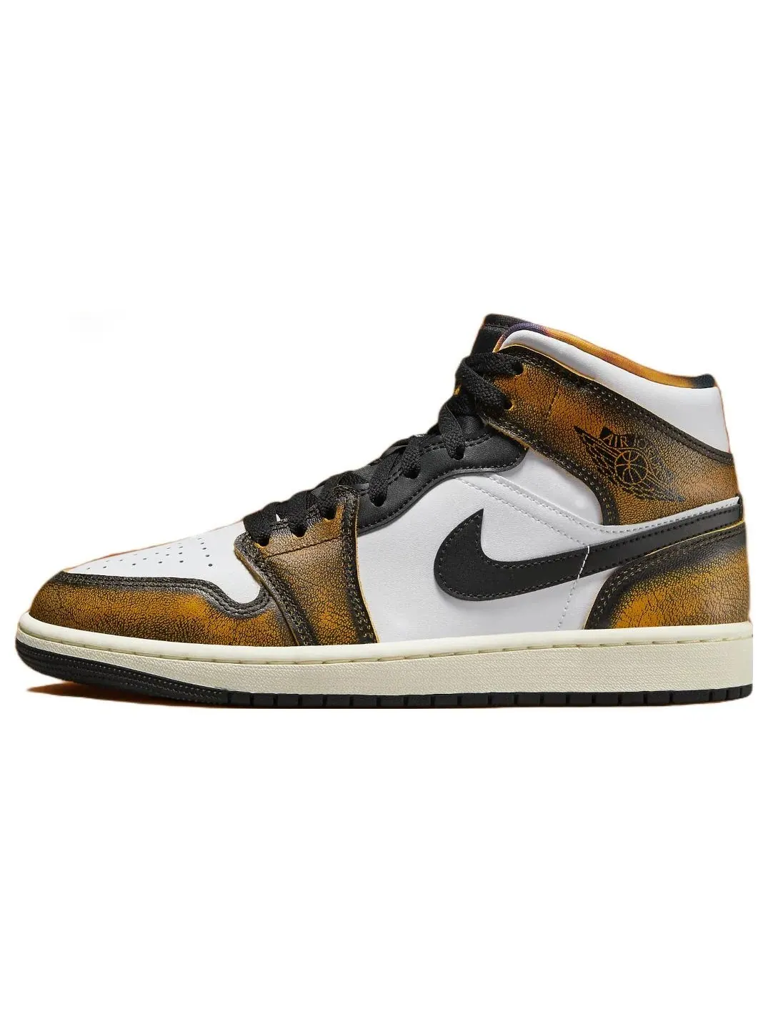 Кроссовки Air Jordan 1 Mid SE: Стиль и Комфорт в Черно-Оранжевом Исполнении — изображение 1 из 7, черный