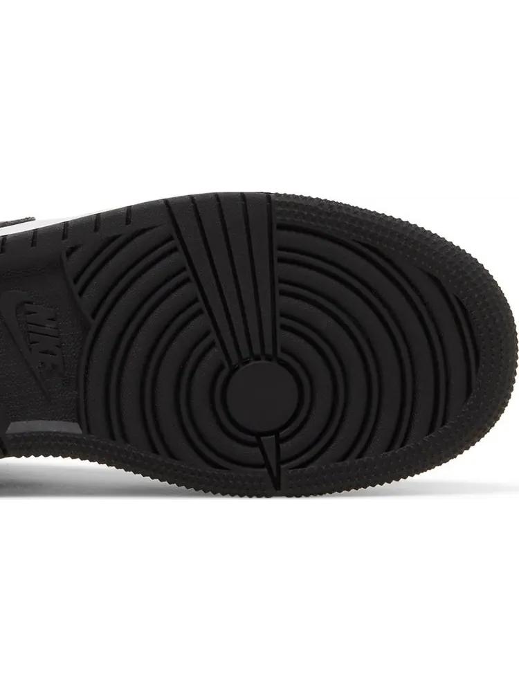 Кроссовки Air Jordan 1 Mid SE GS Wear-Away - Taxi — изображение 5 из 8, черный