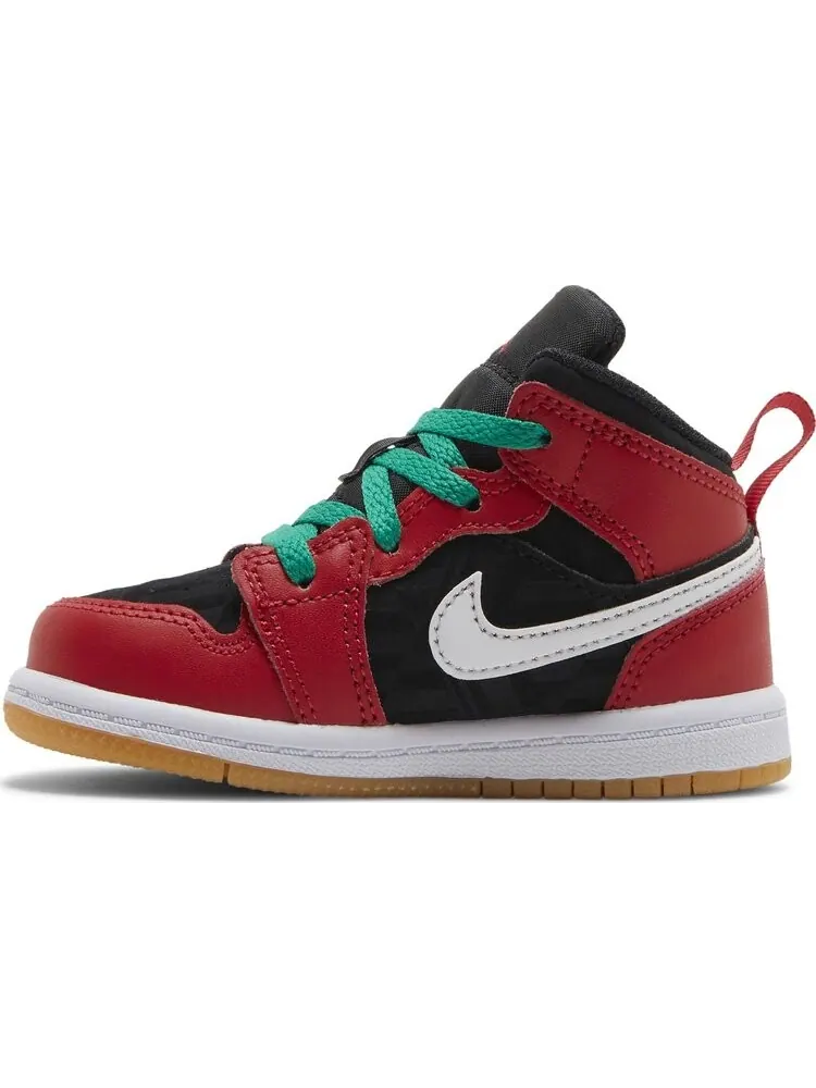 Кроссовки Air Jordan 1 Mid SE TD Christmas — изображение 3 из 8, черный