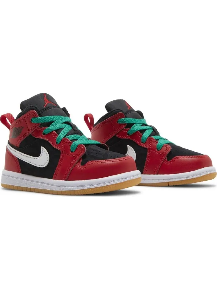 Кроссовки Air Jordan 1 Mid SE TD Christmas — изображение 8 из 8, черный