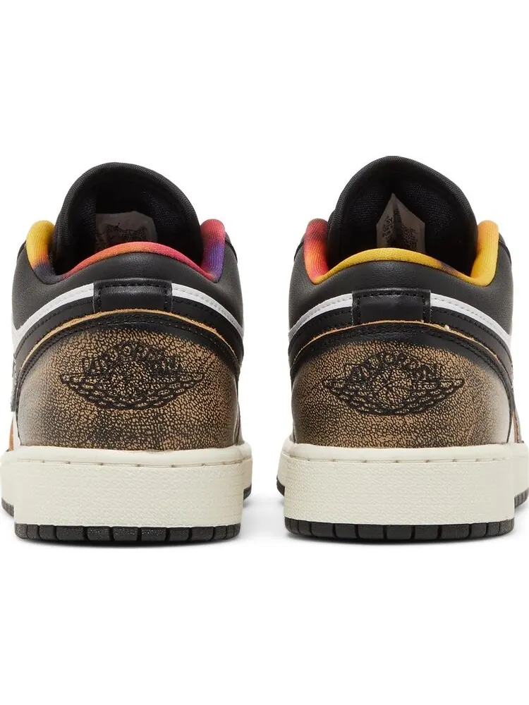 Кроссовки Air Jordan 1 Low SE GS Wear-Away - Tan — изображение 6 из 8, черный