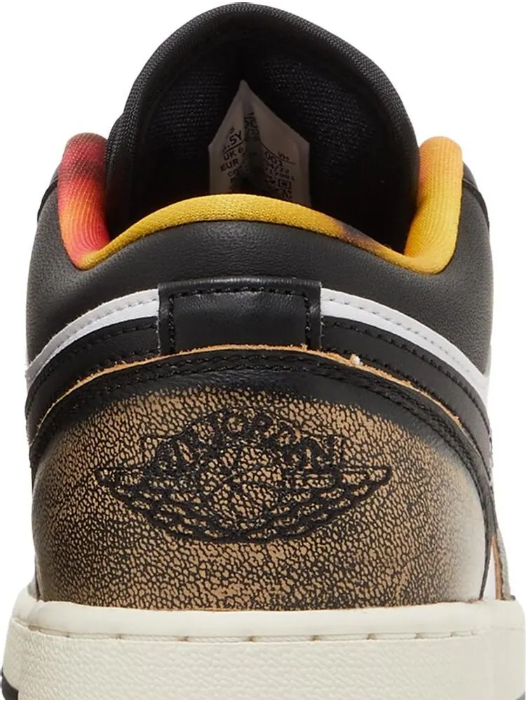 Кроссовки Air Jordan 1 Low SE GS Wear-Away - Tan — изображение 7 из 8, черный