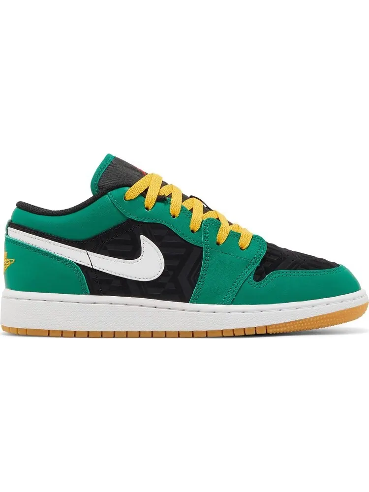 Кроссовки Air Jordan 1 Low SE GS Christmas — изображение 1 из 8, зеленый