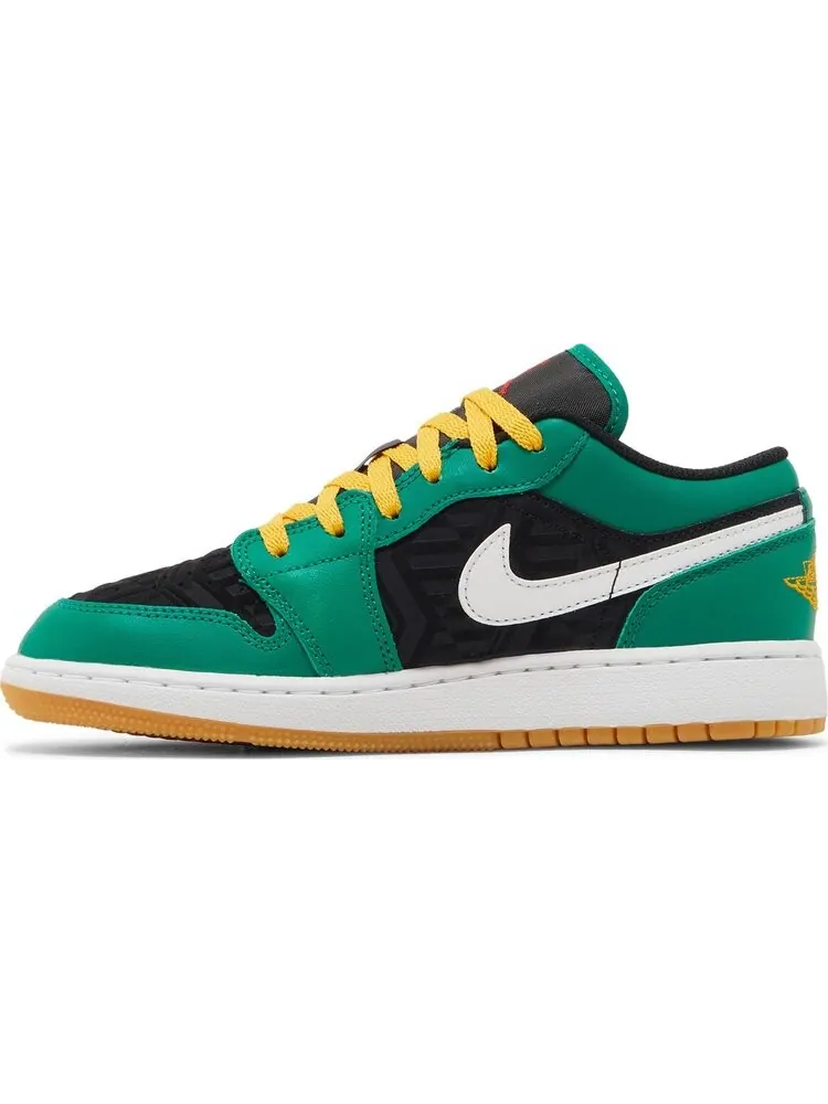 Кроссовки Air Jordan 1 Low SE GS Christmas — изображение 3 из 8, зеленый