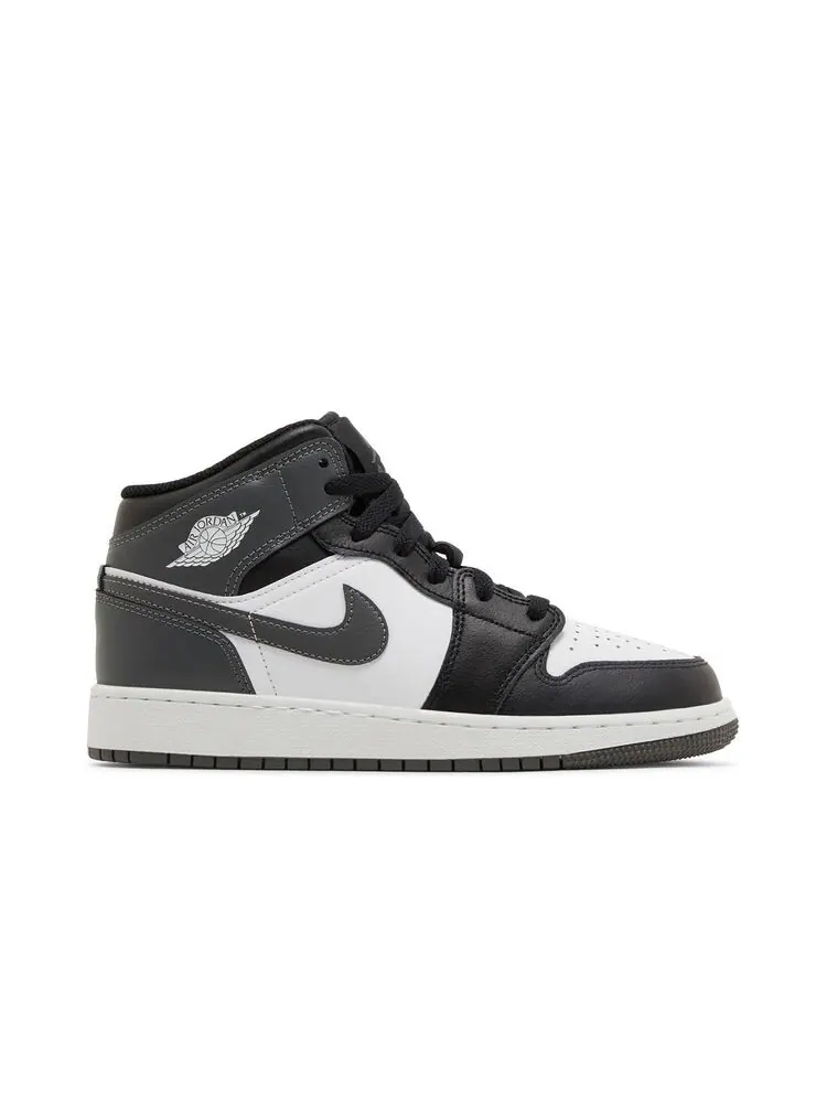 Кроссовки Air Jordan 1 Mid GS Iron Grey — изображение 1 из 6, серый