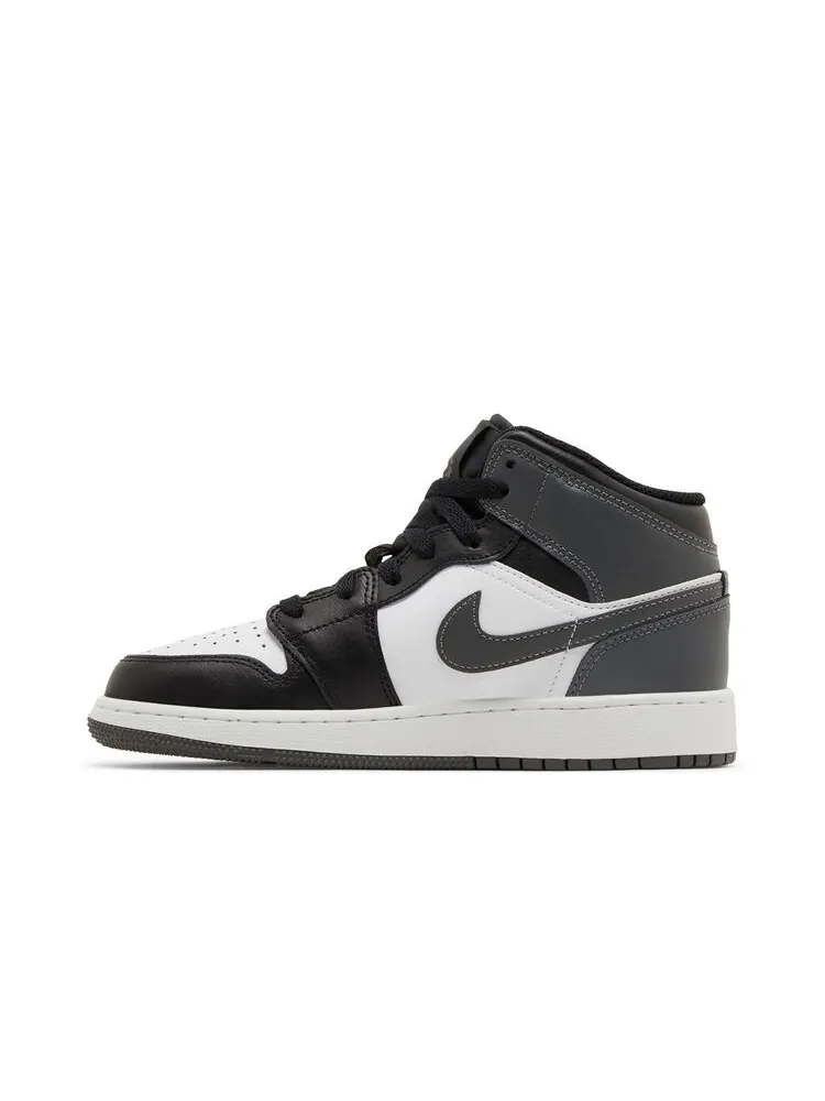 Кроссовки Air Jordan 1 Mid GS Iron Grey — изображение 3 из 6, серый