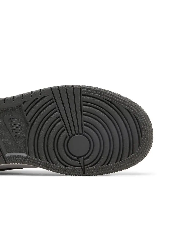 Кроссовки Air Jordan 1 Mid GS Iron Grey — изображение 5 из 6, серый