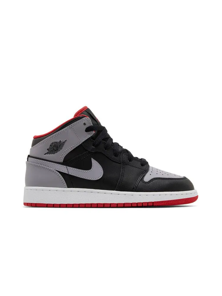 Кроссовки Air Jordan Air Jordan 1 Mid GS 'Bred Shadow' — изображение 2 из 9