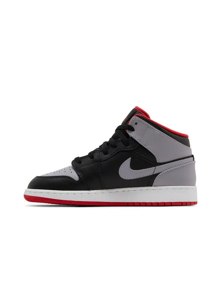 Кроссовки Air Jordan Air Jordan 1 Mid GS 'Bred Shadow' — изображение 4 из 9