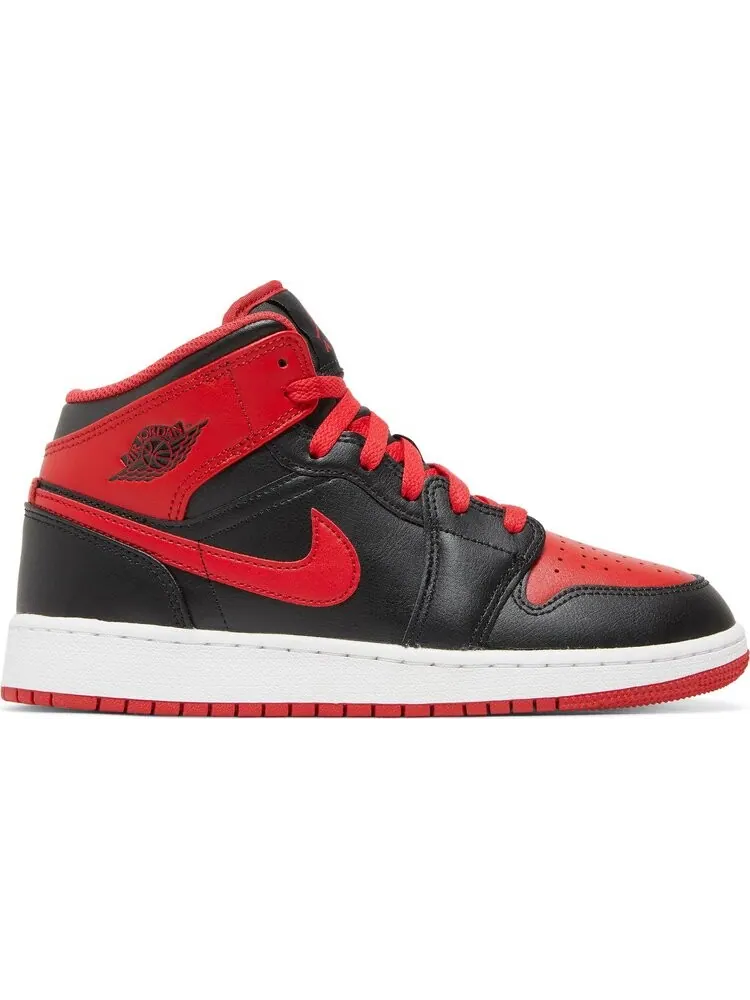 Кроссовки Air Jordan 1 Mid GS Alternate Bred — изображение 1 из 8, черный