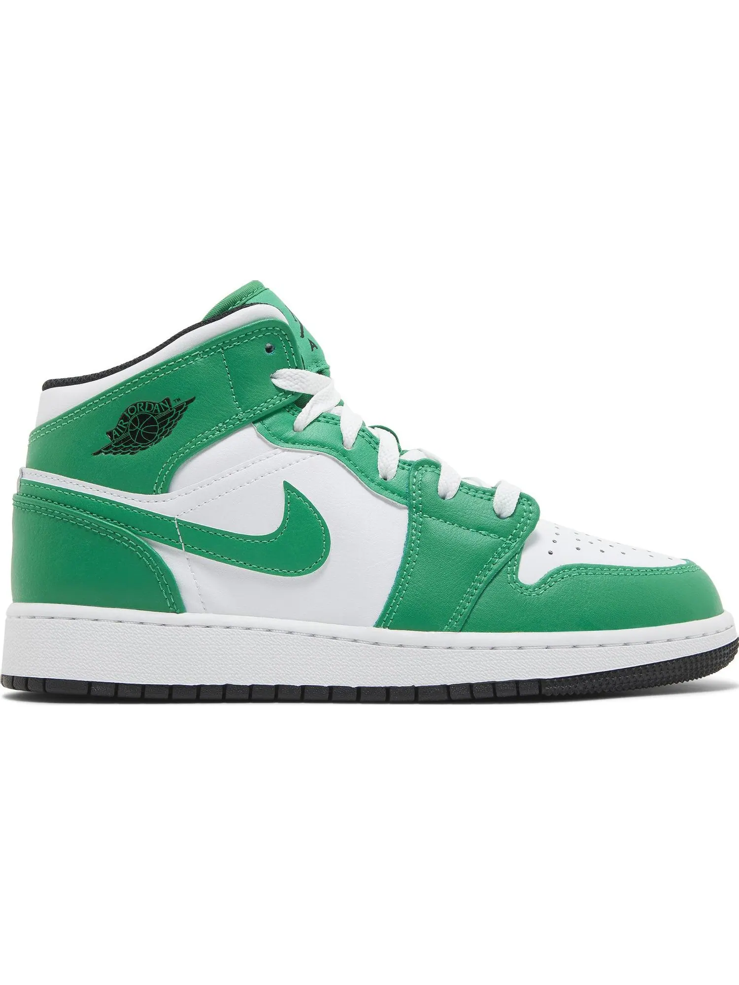 Кроссовки Nike Air Jordan 1 Mid GS — изображение 1 из 7, зеленый