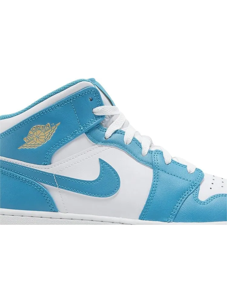 Кроссовки Air Jordan 1 Mid GS 'Aquatone' — изображение 2 из 4, синий