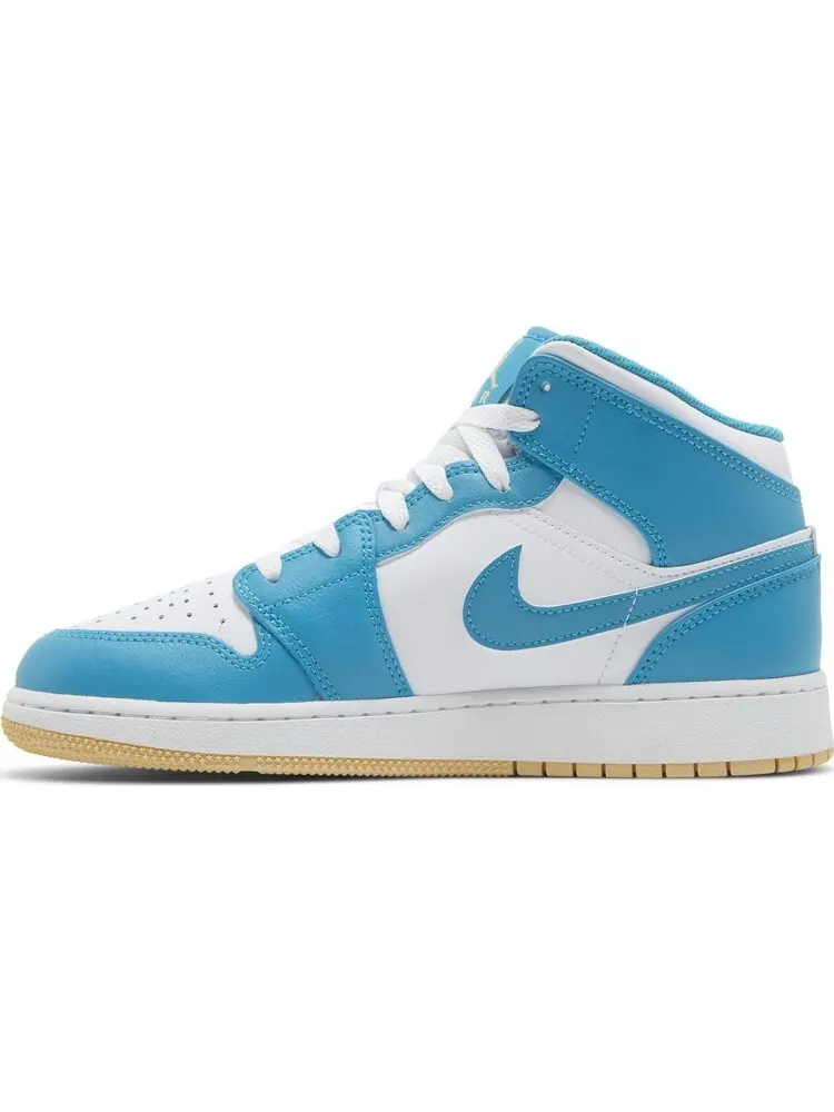 Кроссовки Air Jordan 1 Mid GS 'Aquatone' — изображение 3 из 4, синий