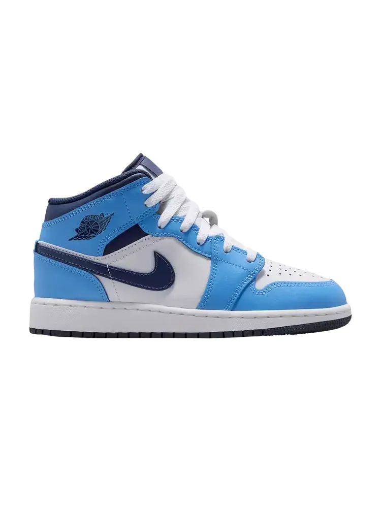 Кроссовки Air Jordan 1 Mid GS — изображение 1 из 1, синий темно-синий