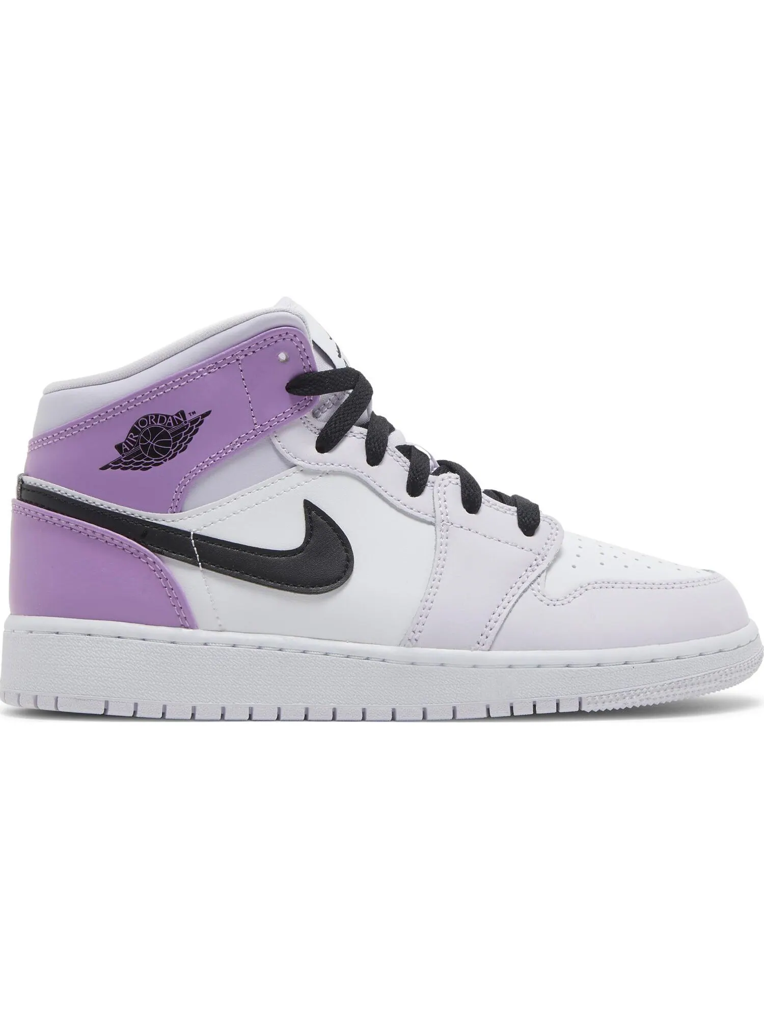 Кроссовки Nike Air Jordan 1 Mid GS — изображение 1 из 5, фиолетовый