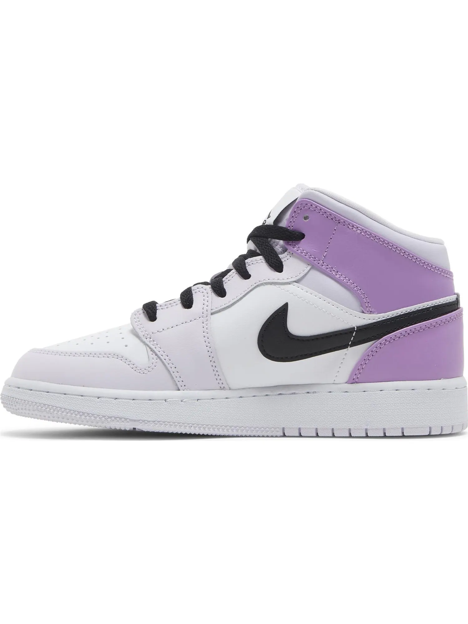 Кроссовки Nike Air Jordan 1 Mid GS — изображение 2 из 5, фиолетовый