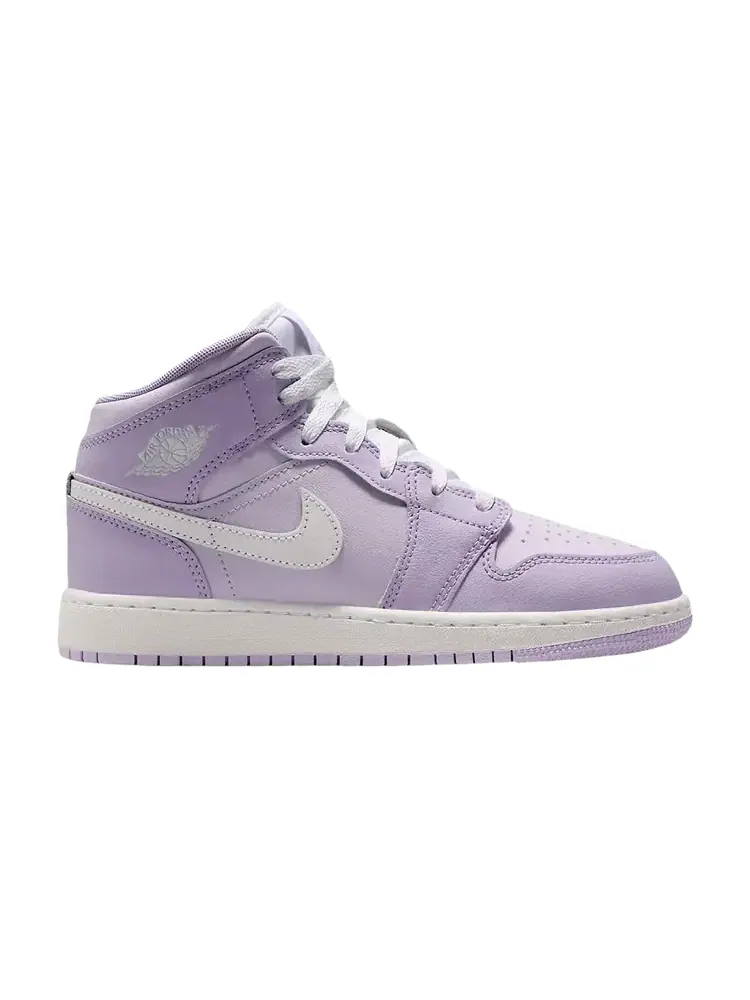 Кроссовки Nike Air Jordan 1 Mid GS — изображение 1 из 1, фиолетовый