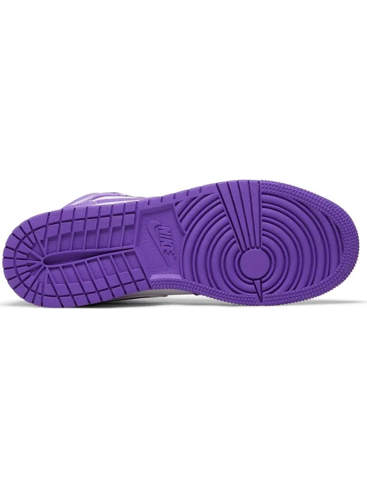 Кроссовки Air Jordan 1 Mid GS 'Purple Venom' — изображение 4 из 4, фиолетовый