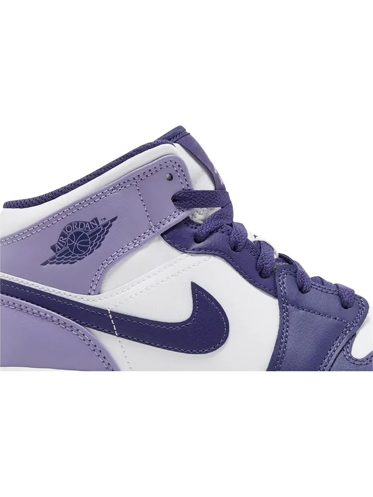 Кроссовки Air Jordan 1 Mid GS 'Sky J Purple' — изображение 2 из 4, фиолетовый