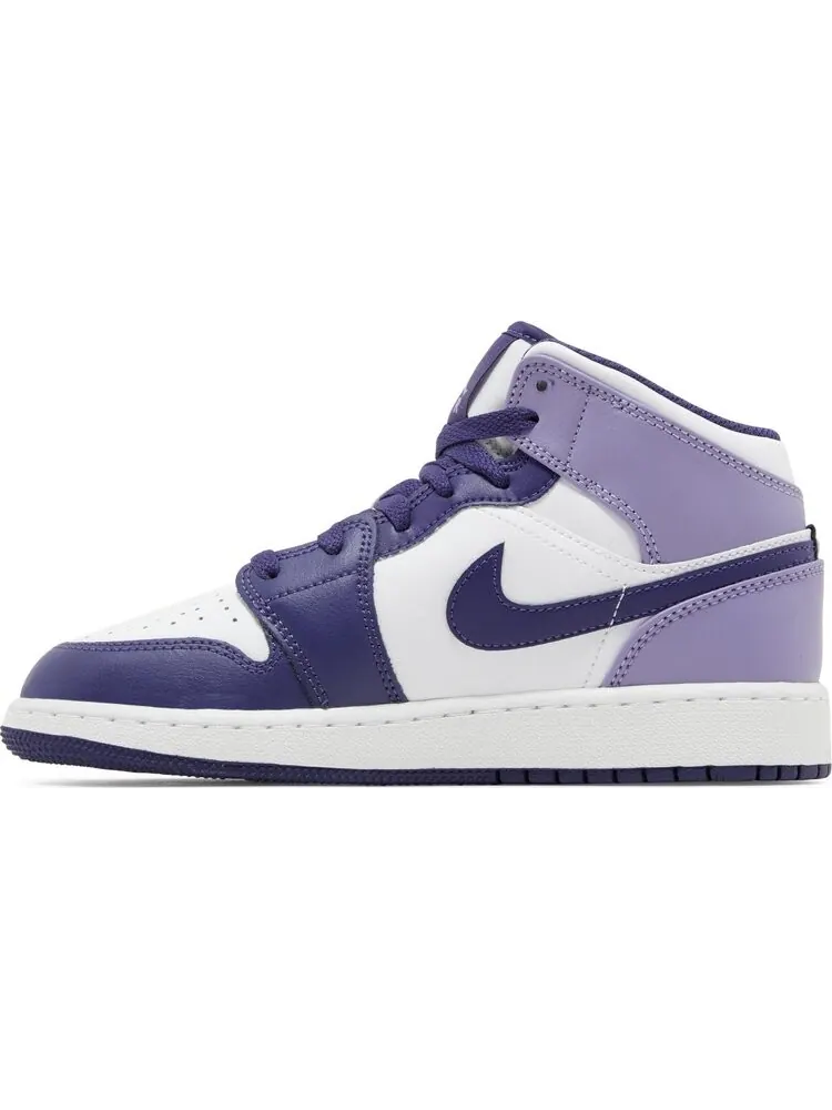 Кроссовки Air Jordan 1 Mid GS 'Sky J Purple' — изображение 3 из 4, фиолетовый