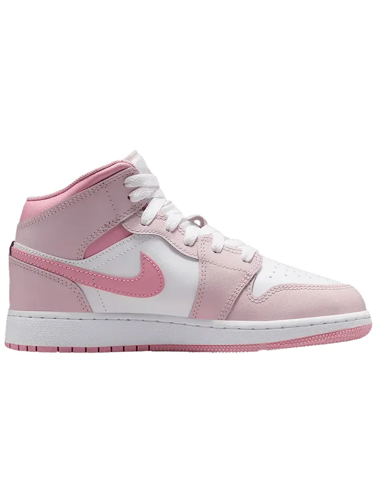 Кроссовки Air Jordan 1 Mid GS — изображение 1 из 1, розовый