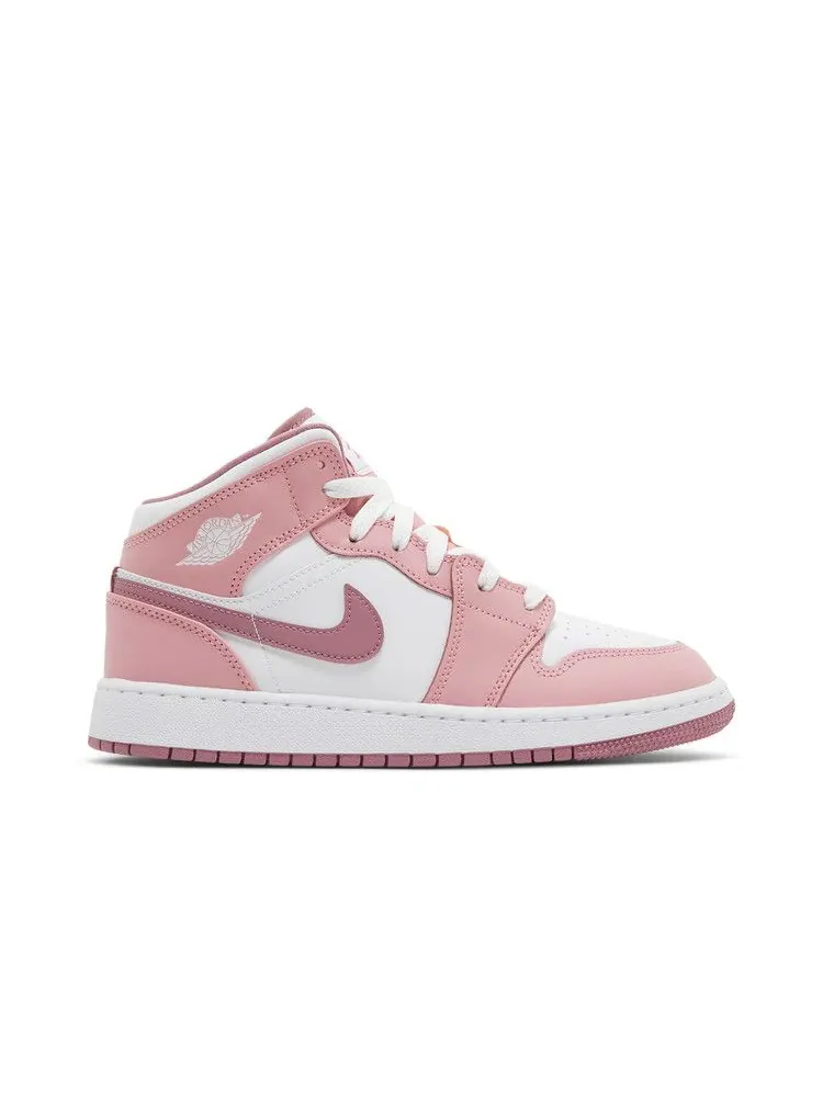 Кроссовки Air Jordan Air Jordan 1 Mid GS 'Valentine's Day 2023' — изображение 2 из 9, белый