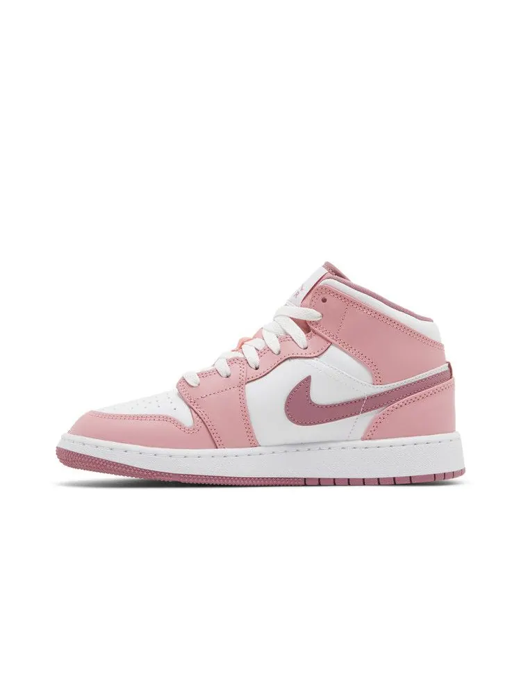 Кроссовки Air Jordan Air Jordan 1 Mid GS 'Valentine's Day 2023' — изображение 4 из 9, белый