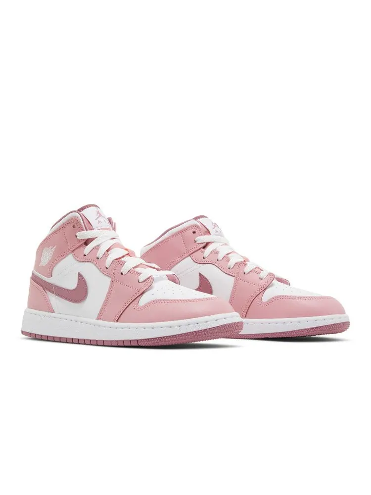 Кроссовки Air Jordan Air Jordan 1 Mid GS 'Valentine's Day 2023' — изображение 9 из 9, белый