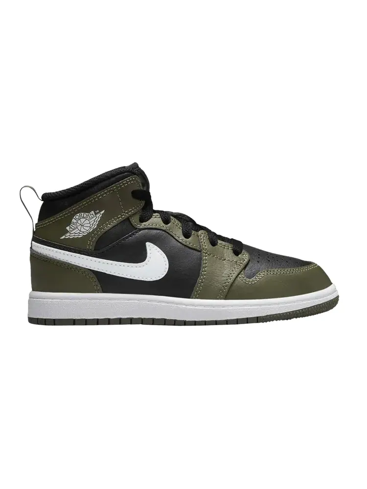 Кроссовки Air Jordan 1 Mid PS Medium Olive — изображение 1 из 1, оливковый