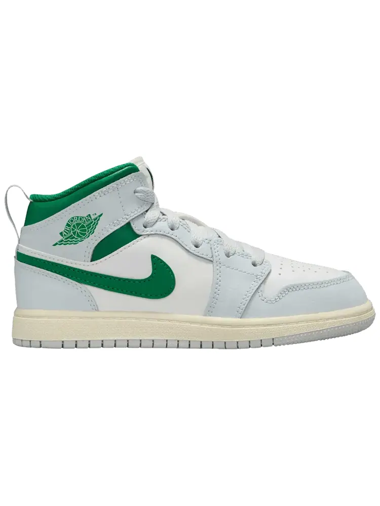 Кроссовки Air Jordan 1 Mid PS 'Summit White Pine Green' — изображение 1 из 1, белый зеленый