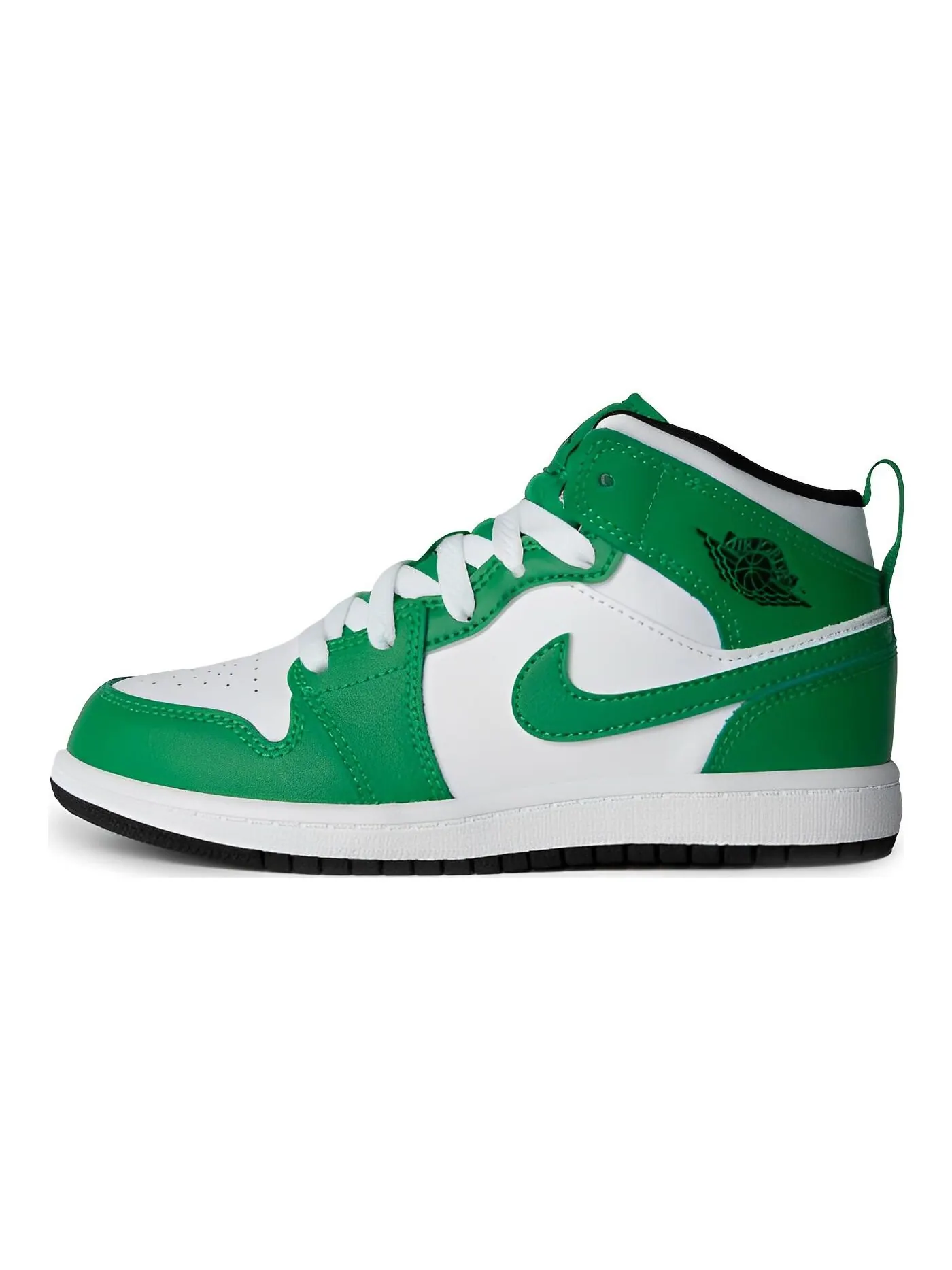 Кроссовки детские Air Jordan 1 Mid PS 'Lucky Green' — изображение 1 из 6, зеленый